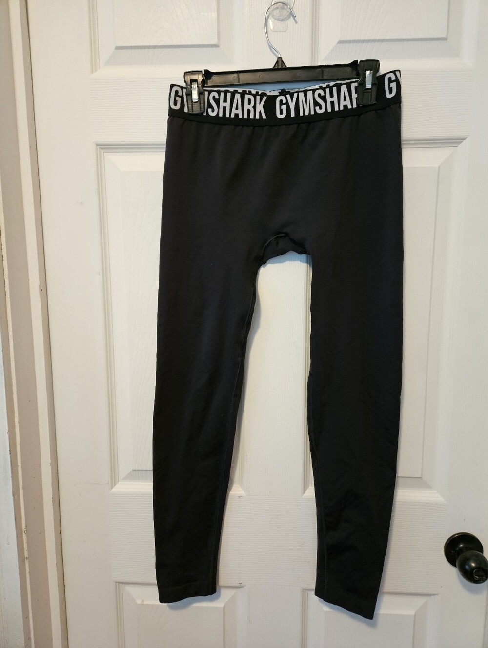 Gymshark Black Leggings with Branded Waistband